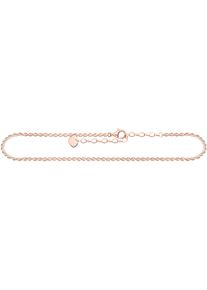 Thomas Sabo Fußkette "AK0035-413-39-L27V, AK0035-415-40-L27V", 27, Silber 925 (Sterlingsilber), rosa, Silber 925 (Sterlingsilber), Fußkettchen