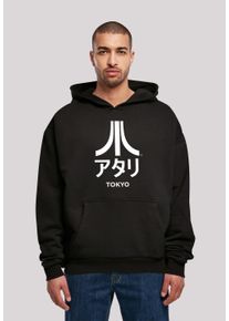 F4NT4STIC Herren Kapuzenpullover "Atari Tokyo Retro Arcade Games", schwarz, casual, Gr. XL, Obermaterial: 100% Baumwolle, Pullover, Premium Qualität