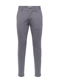 Only & Sons ONLY & SONS Herren Chinohose, silber, modisch, Gr. 32, Web, Obermaterial: 64% Viskose, 31% Polyester, 5% Elasthan, Hosen, mit geschlossenen