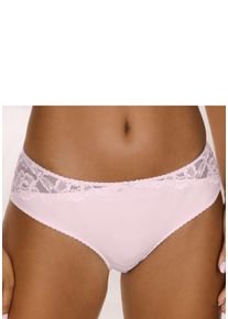 Lascana Damen Tanga "Vittoria", Gr. 32, rosa, Obermaterial: 84% Polyamid (TACTEL), 16% Elasthan (LYCRA), Unterhosen, mit Spitzeneinsätzen