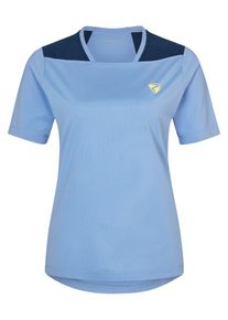 Ziener Damen T-Shirt "NADELIA", blau, Gr. 46, Obermaterial: 1. 92% Polyester, 8% Elasthan; 2. 85% Polyester, 15% Baumwolle, Shirts