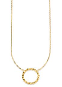 Bruno Banani Damen Kette mit Anhänger "Schmuck Geschenk Silber 925 Halsschmuck Halskette Ankerkette", Silber 925 (Sterlingsilber), L: 45cm, gold,