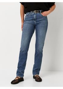 Toni Damen Slim-fit-Jeans "Slim be loved be l", blau, casual, Gr. 48, unifarben, Jeans, Obermaterial: 88% Baumwolle, 10% Polyester, 2% Elasthan,
