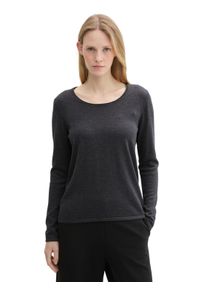 Tom Tailor Damen Strickpullover, schwarz, casual, Gr. XS, unifarben, Feinstrick, Obermaterial: 60% Baumwolle, 40% Viskose, Pullover, aus Viskose mit