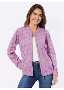 Classic Basics Damen Jackenblazer "Blouson", lila, Gr. 52, 100% Baumwolle, Blazer