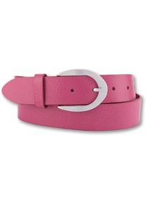 Bernd Götz BERND GÖTZ Damen Ledergürtel, pink, casual,klassisch,modisch,sportlich, Gr. 110, unifarben, Leder, Gürtel, mit glänzender Schließe in Hufeisenform