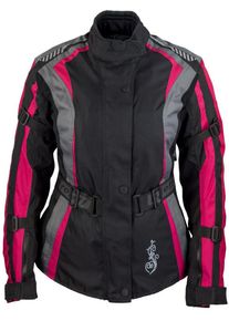 Roleff Motorradjacke "RO 904", XXL, schwarz, Jacken, 6 Taschen, Mit Sicherheitsstreifen