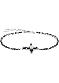 Thomas Sabo Damen Armband "Kreuz Cross Romance, A2173-167-11-L19V, A2173-167-14-L19V", 19, Silber 925 (Sterlingsilber)-Perlen, bunt, Silber 925