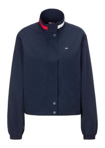 Tommy Jeans Damen Windbreaker "TJW ESSENTIAL JACKET EXT", blau, casual, Gr. M, unifarben, Web, Obermaterial: 100% Polyamid, Jacken, mit
