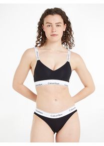 Damen Bikinislip "MODERN COTTON", Calvin Klein Underwear, Gr. XL, schwarz, Obermaterial: 53% Baumwolle, 35% Modal, 12% Elasthan, Unterhosen, mit
