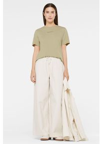 Damen Rundhalsshirt, grün, casual, Gr. M, SENSES.THE LABEL, bedruckt, Material: 100% Baumwolle, Shirts, aus Baumwolle