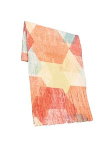 TRIGEMA Damen Fleeceschal "TRIGEMA Fleece-Schal mit Allover-Print", orange, Basic, 100% Polyester, Modetücher