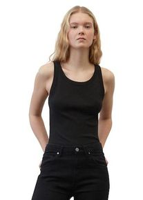 Marc O'Polo Damen Tanktop, schwarz, casual, Gr. S, MARC O'POLO DENIM, Rippware, Obermaterial: 94% Baumwolle, 6% Elasthan, Tops, im schlichten Basic Look