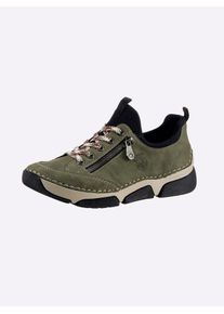 Rieker Damen Sneaker, Gr. 39, grün, Lederimitat, Textil, sportlich, Schuhe