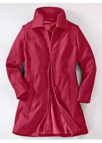 Classic Basics Damen Kurzmantel, rot, Basic, Gr. 54, 87% Polyester, 12% Viskose, 1% Elasthan, Mäntel