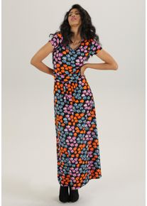 Damen Maxikleid, bunt, Gr. 48, Aniston SELECTED, bedruckt, geblümt, Single Jersey, Obermaterial: 95% Viskose, 5% Elasthan, Kleider, mit
