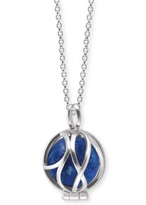 Engelsrufer Damen Kette mit Anhänger "Powerful Stone Lapislazuli, ERN-HEALPARA-LP-XS", XS, Silber 925 (Sterlingsilber), L: 50cm, bunt, Silber 925