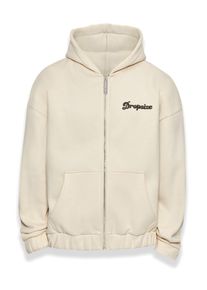 DROPSIZE Herren Sweatjacke "Dropsize Herren", beige, Gr. L, unifarben, 70% Baumwolle, 30% Polyester, Sweatjacken