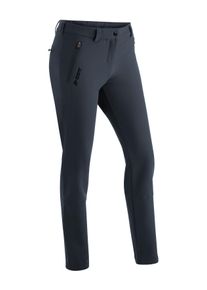 Maier Sports Damen Funktionshose "Helga slim", grau, Gr. 38, 90% Polyester, 10% Elasthan, Hosen, warme Damen Outdoorhose, robuste Wanderhose, Slim Fit