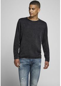 Jack & Jones JACK & JONES Herren Rundhalspullover "LEO", grau, modisch, Gr. XXL, Obermaterial: 100% Baumwolle, Pullover