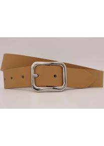 AnnaMatoni Damen Ledergürtel, braun, casual, Gr. 100, unifarben, Rindsleder, Gürtel, mit silberner Schließe