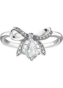 Thomas Sabo Damen Fingerring "Schleife, TR2481-643-14-52-60", 52, Silber 925 (Sterlingsilber), 1,7mm, bunt, Silber 925 (Sterlingsilber), Fingerringe,
