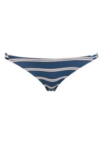 Roxy Damen Bikini-Hose "Moonlight Splash", blau, Gr. M, 88% Nylon, 9% Elastan, 3% Metallgarn, Badehosen