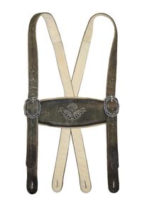 JCC Herren Hosenträger "31023119", braun, Gr. 56, Obermaterial: 100% Ziegenvelours; Schnalle aus Metall, Hosenträger
