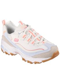 Skechers Damen Sneaker "D'LITES-BOLD VIEWS", Gr. 35, bunt, Leder, Textil, sportlich, Schuhe, Freizeitschuh, Halbschuh, Schnürschuh mit Air-Cooled