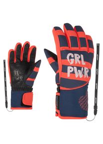 Ziener Kinder Skihandschuhe "LIWA AS PR", rot, Gr. 6,5, Kunstfaser, Handschuhe
