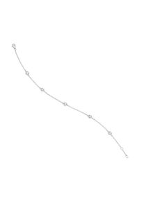 Vivance Damen Goldarmband "0,18 ct Diamant Brillant Armband aus 585 Weißgold 19 cm", 19, Weißgold 585-Diamanten, silber, Weißgold 585, Diamanten,