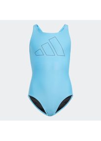 Kinder Badeanzug "BIG BARS SUIT G", blau, sportlich, Gr. 170, adidas Performance, Obermaterial: 78% Polyester, 22% Elasthan, Badeanzüge