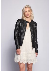 Maze Damen Lederjacke "4201972", schwarz, Gr. L, Obermaterial: 100% Lammleder / Futter: 100% Polyester, Jacken