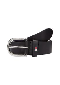 Tommy Hilfiger Damen Ledergürtel, schwarz, casual,klassisch, Gr. 80, Leder, Gürtel, mit dezenter Logo-Schlaufe