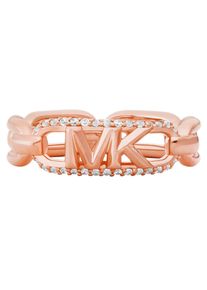Michael Kors Damen Fingerring "PREMIUM, EMPIRE, OVAL, MKC1658CZ", 17,5, Silber 925 (Sterlingsilber), rosa, Silber 925 (Sterlingsilber), Fingerringe,