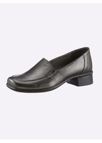 CLASSIC Damen Slipper, Gr. 40, braun, Glattleder, Rindsleder, Basic, Schuhe