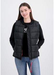 Damen Blouson "Alpha Industries Women - Vests Puffer Vest Women", schwarz, Gr. XS, Alpha Industries, Obermaterial/Füllung: 100% Polyester, Futter:
