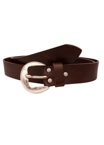AnnaMatoni Damen Ledergürtel, braun, modisch, Gr. 80, unifarben, Rindsleder, Gürtel