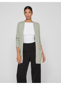 Vila Damen Strickjacke "VIRIL OPEN L/S KNIT CARDIGAN - NOOS", grün, modisch, Gr. XL, meliert, Strick, Obermaterial: 50% Viskose, 27% Nylon, 23%