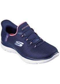 Skechers Damen Slip-On Sneaker "SUMMITS-DIAMOND DREAM", Gr. 36, blau, Textil, sportlich, Schuhe, Schlupfschuh, Freizeitschuh mit praktischer Slip-Ins