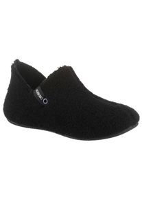 VERBENAS Damen Hüttenschuhe "Yoi", Gr. 35, schwarz, Textil, klassisch, Schuhe, Schlupfschuh, Hausschuh, Homeslipper mit Label
