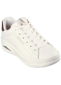 Skechers Damen Sneaker "UNO COURT", Gr. 41, rosa, Leder, Lederimitat, Glitzer, sportlich, Schuhe, mit Metallic-Applikation, Freizeitschuh, Halbschuh,