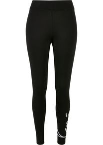 Karl Kani Damen Leggings "Karl Kani Damen KKWQ32005BLK Signature Leggins black", schwarz, Gr. XS, unifarben, 95% Baumwolle, 5% Elasthan, Hosen