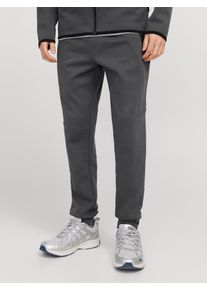 Jack & Jones JACK & JONES Herren Sweathose "JPSTWILL FUSION SWEAT PANTS NOOS", grau, modisch, Gr. XL, unifarben, Web, Obermaterial: 58% Polyester, 42% Baumwolle,