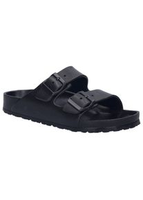 Josef Seibel Damen Badepantolette "Martinique 01", Gr. 38, schwarz, Lederimitat, sportlich, Schuhe, Badeschuh, Sandale, Flats mit Fußbett