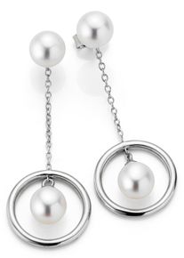 ADRIANA Damen Paar Ohrstecker "Amalfi, A10", Silber 925 (Sterlingsilber)-Perlen, bunt, Silber 925 (Sterlingsilber), Perlen, Ohrringe, Made in Germany