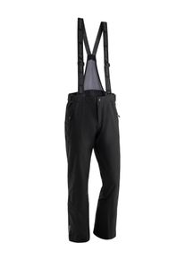 Maier Sports Herren Skihose "Anton light", schwarz, Gr. 52, 100% Polyester, Hosen, Herren Schneehose mit Hosenträgern, wind/wasserdicht, Regular Fit