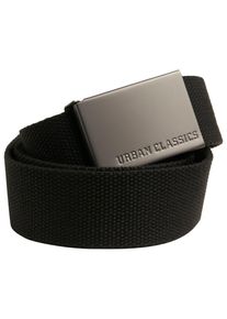 Urban Classics Damen Hüftgürtel "Urban Classics Unisex Canvas Belt", schwarz, 100% Polyester, Gürtel