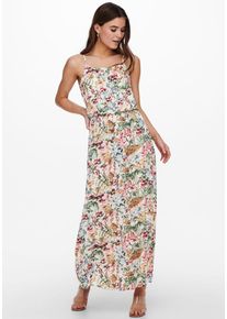 Only Damen Maxikleid "ONLWINNER S/L MAXI DRESS NOOS PTM", bunt, modisch, Gr. 38, gemustert, Jersey, Obermaterial: 97% Polyester, 3% Elasthan,