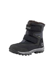 Timberland Damen Winterboots "CHILLBERGMID HOOK & LOOP GTX SNOW BOOT", Gr. 37, schwarz, Synthetik, Leder, sportlich, Schuhe, Snowboots,